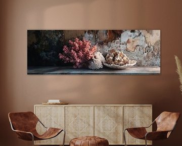 Coral in Soft Light as still life panorama by Digitale Schilderijen