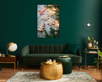 Kerstkoekjesdecoratie van Poster Art Shop