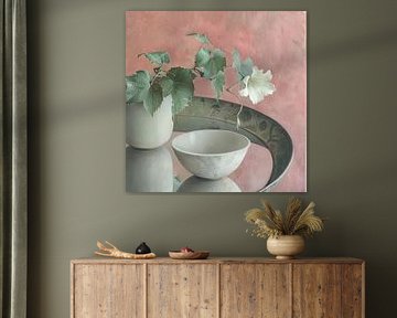 Bloemenschilderij | Still Serenity van Kunst Kriebels
