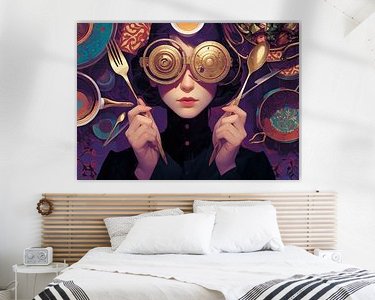 Example of the artwork in a room
