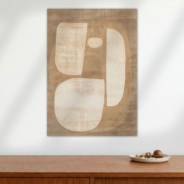 Organisch schilderij Beige van Modern Collection