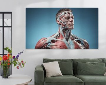 Anatomie van het hoofd Spieranatomie van een mens van Animaflora PicsStock