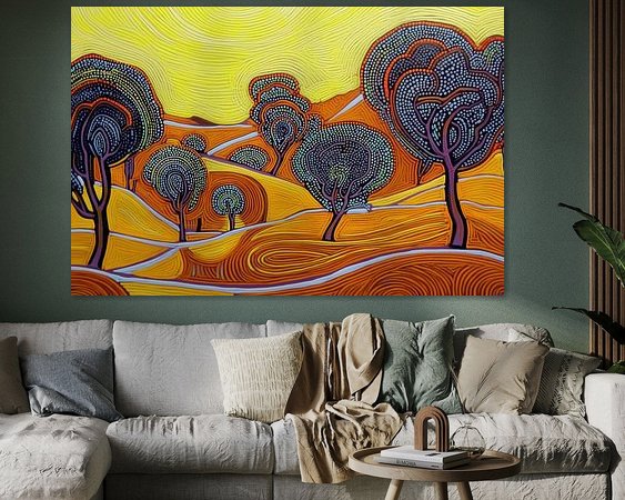 Example of the artwork in a room