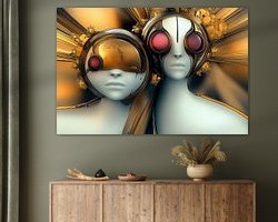 Example of the artwork in a room