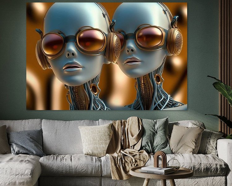 Example of the artwork in a room