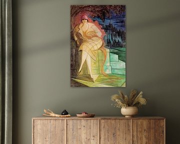 Leon Chwistek - Portret van een vrouw van Peter Balan
