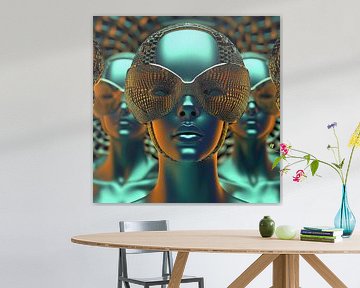 Futuristisch hoofd