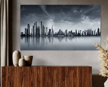 Dubai Marina Skyline van Martijn Kort