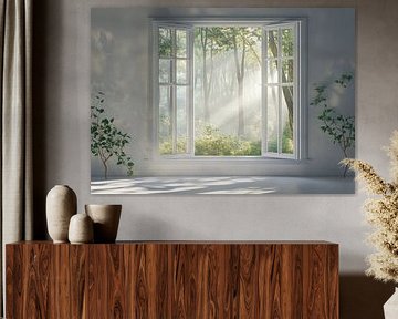 forest view from the living room