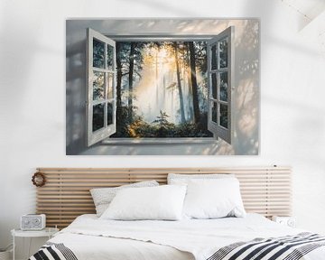 forest view from the living room
