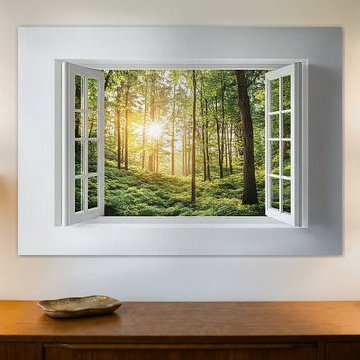 Waldblick vom Wohnzimmer aus