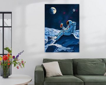 Ruimteastronaut koelt met thee van MIROKKU