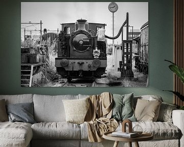 Vintage Stoomlocomotief in Actie van Triki Photography