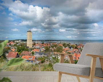 Terschelling mit dem Leuchtturm von Brandaris von Sjoerd van der Wal Fotografie