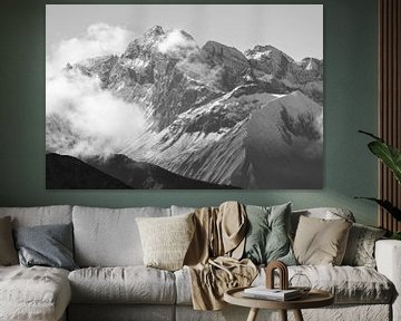 Bergpanorama van de Laufbacher-Eckweg naar de Großer Widdersten, 2533m, Allgäuer Alpen van Walter G. Allgöwer