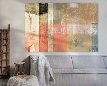 old wall Tivoli abstract collage by Studio Boterkoek