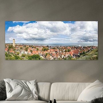 Terschilling panorama with the Brandaris lighthouse by Sjoerd van der Wal Photography