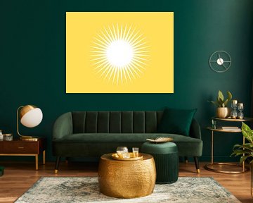 Zon In Huis Schilderij van ComfortQ