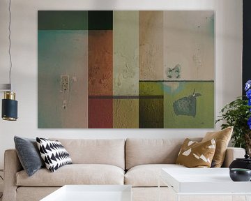 oude muur Tivoli Utrecht abstract collage van Studio Boterkoek
