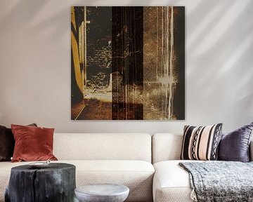 oude muur Tivoli Utrecht abstract collage van Studio Boterkoek