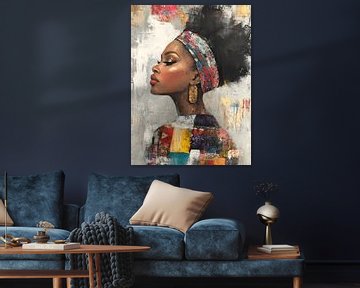 Colourful portrait "African Vibes" by Studio Allee