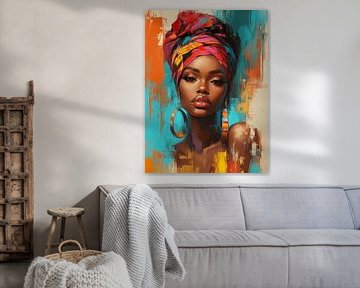 Colourful portrait "African Vibes"