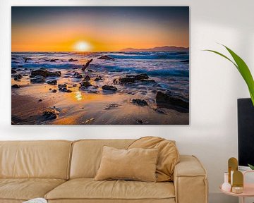 Sunset on the beach of Kos by Marcus Beckert
