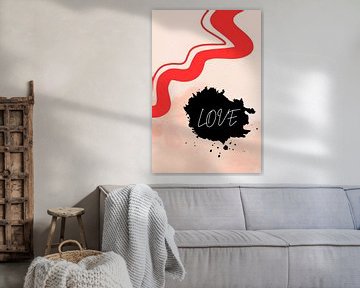 Abstract Love Paint Painting by ComfortQ