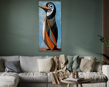 Pinguïn Popart van Blikvanger Schilderijen