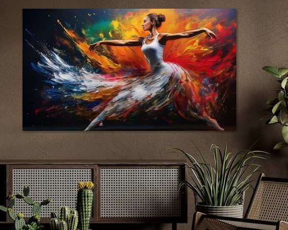 Example of the artwork in a room