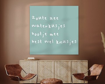 Zoute zee en waterkusjes – Speels maritiem gedichtje van Romy Smit