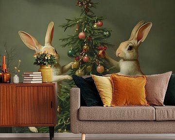Schmücken des Weihnachtsbaums