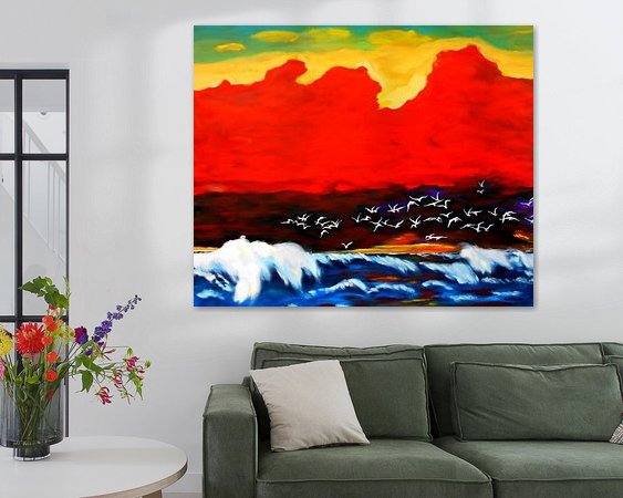 Example of the artwork in a room