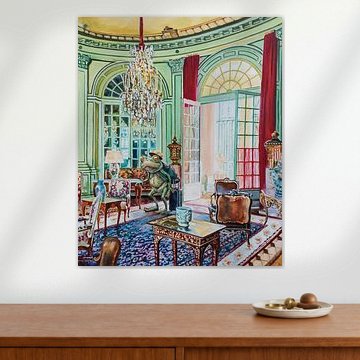 Mathieu, auf einer Reise, kommt in einem französischen Schloss an.