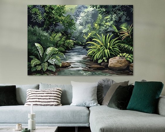 Example of the artwork in a room