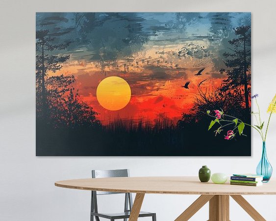Example of the artwork in a room
