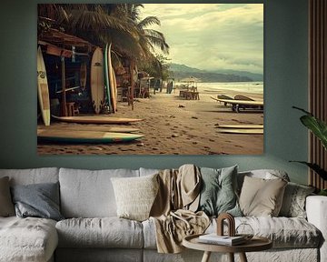 Surfshop rust aan het strand van Art & Soul Creations