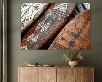 Modern Wooden Surfboards Wall Decoration