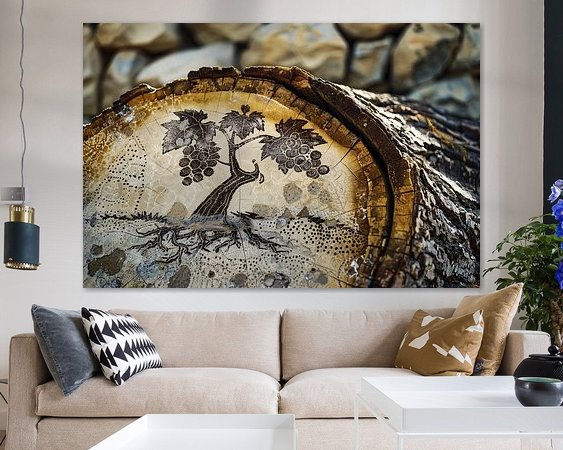 Example of the artwork in a room