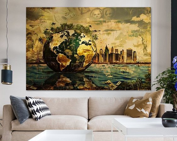 Example of the artwork in a room