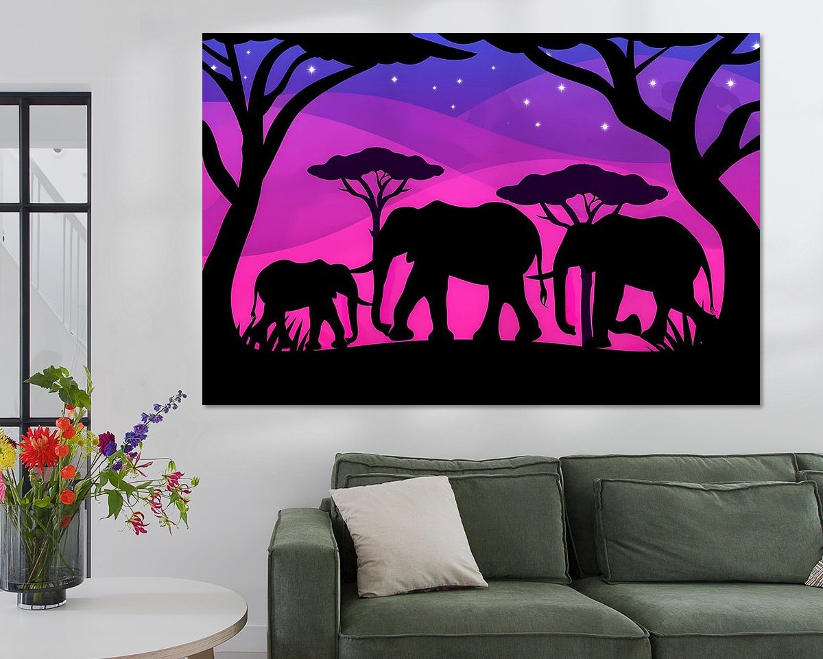 Example of the artwork in a room
