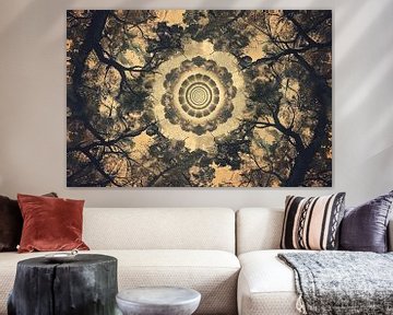 Bomenspiraal in caleidoscoop van Art & Soul Creations