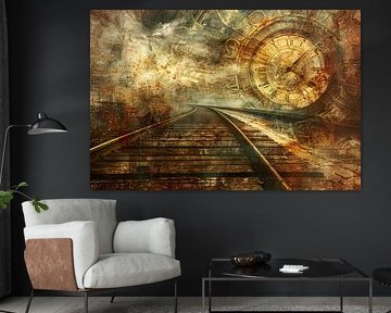 Surreal landscape with railway track by Art & Soul Creations