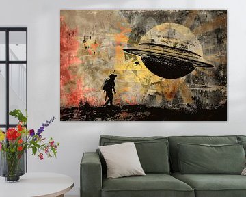 Banksy Astronaut Maan van Art & Soul Creations