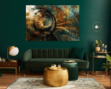 Abstract Money flow by Art & Soul Creations