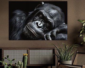 Die stille Kontemplation eines Gorillas von Art & Soul Creations