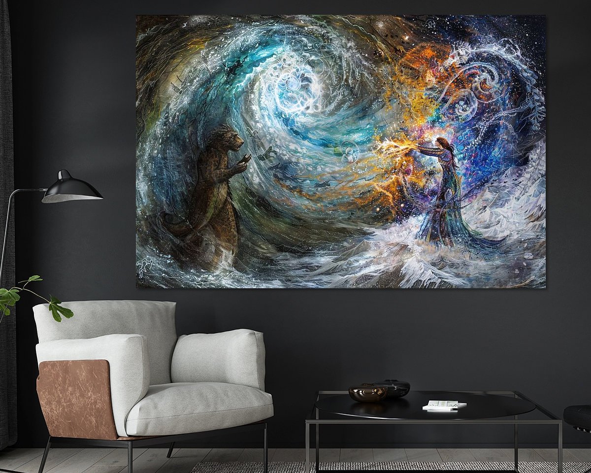 Example of the artwork in a room