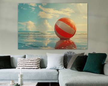 Strandbal op het strand van Art & Soul Creations