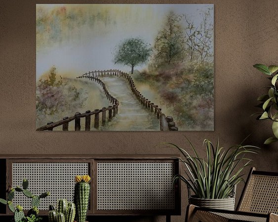 Example of the artwork in a room