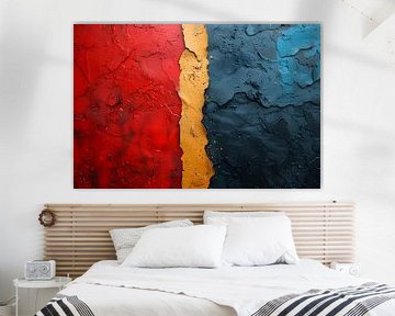 Diepe kleurscheuren in abstract design van Art & Soul Creations